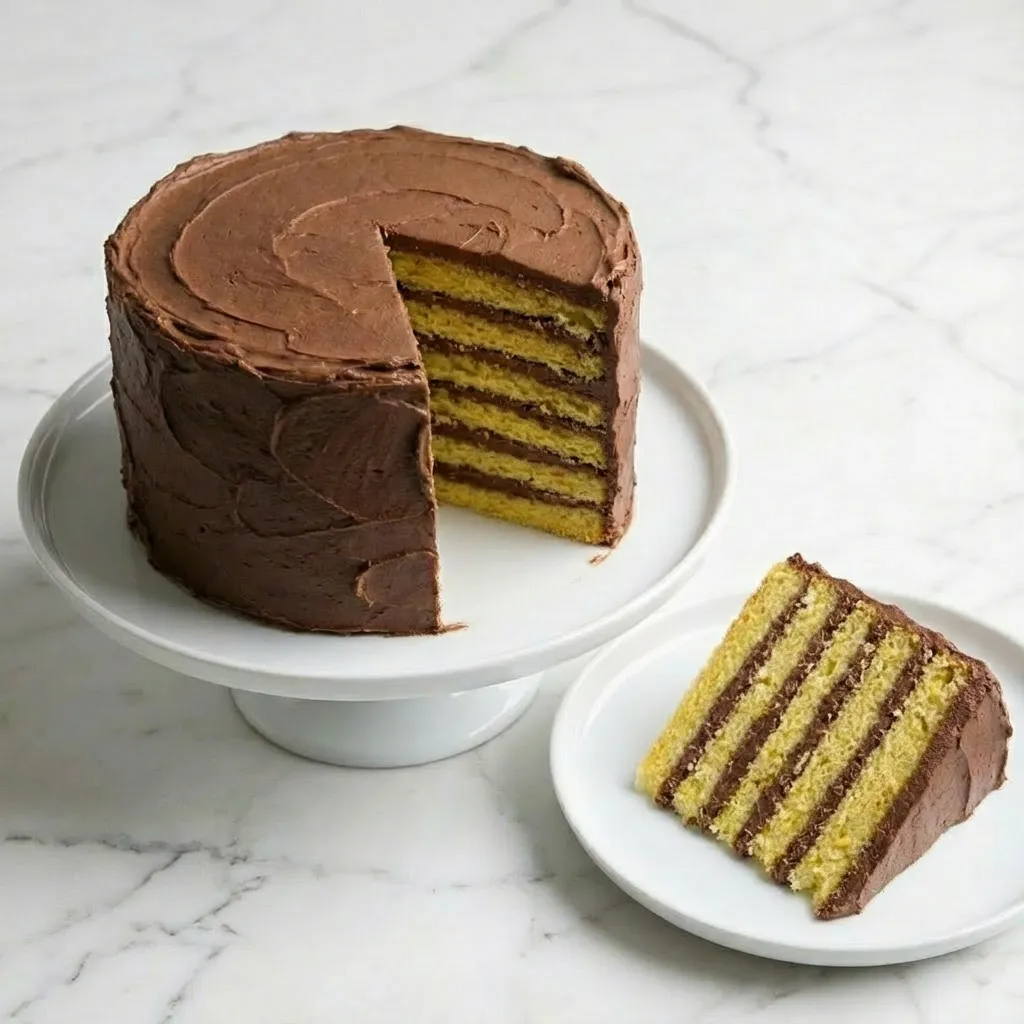 Classic 5-Layer Cake with Chocolate Buttercream