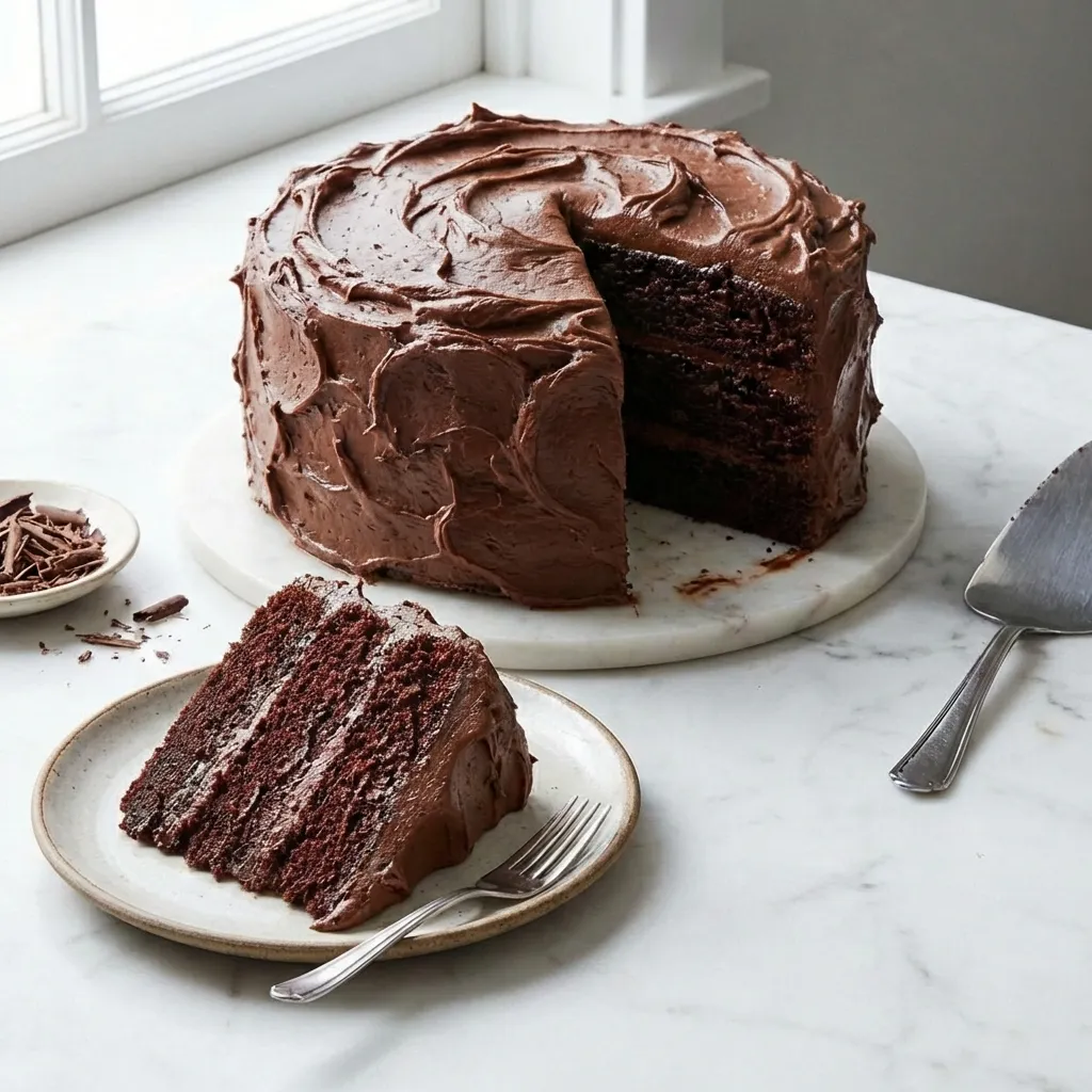 Ultimate Devil’s Food Cake with Chocolate Frosting