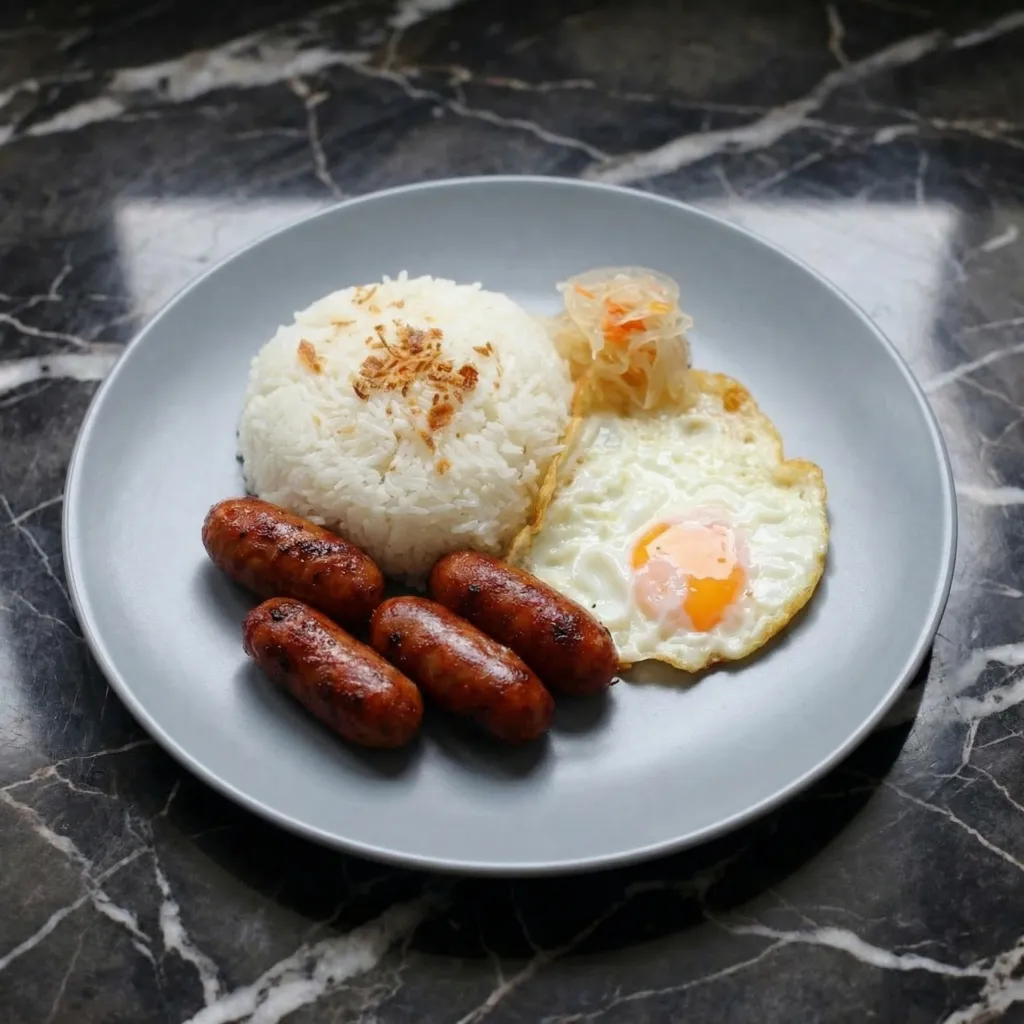 Longganisa Breakfast Plate (Filipino Sausage Breakfast)