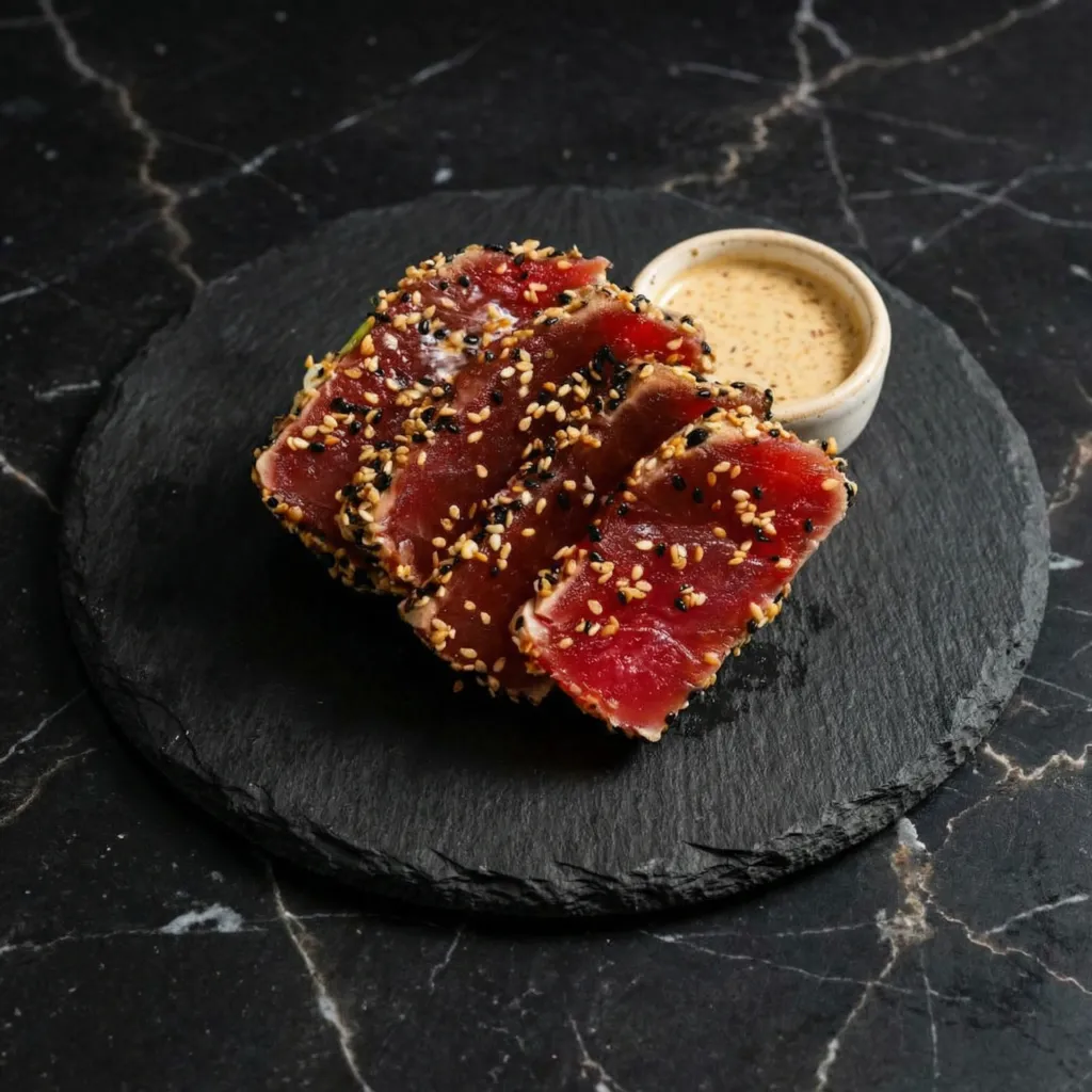 Seared Tuna Steaks with Sesame Crust